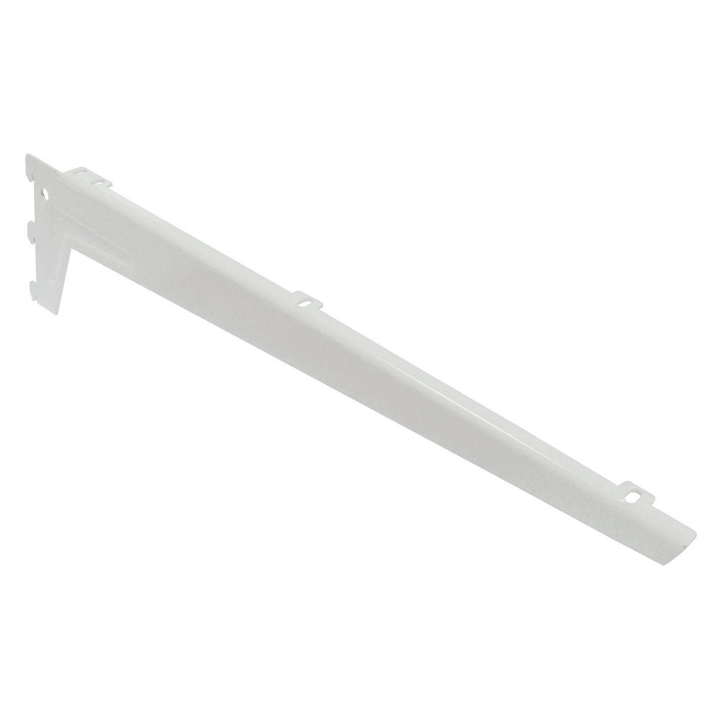 Reggimensole a 3 ganci angolate con clip - 48 cm. - bianco
