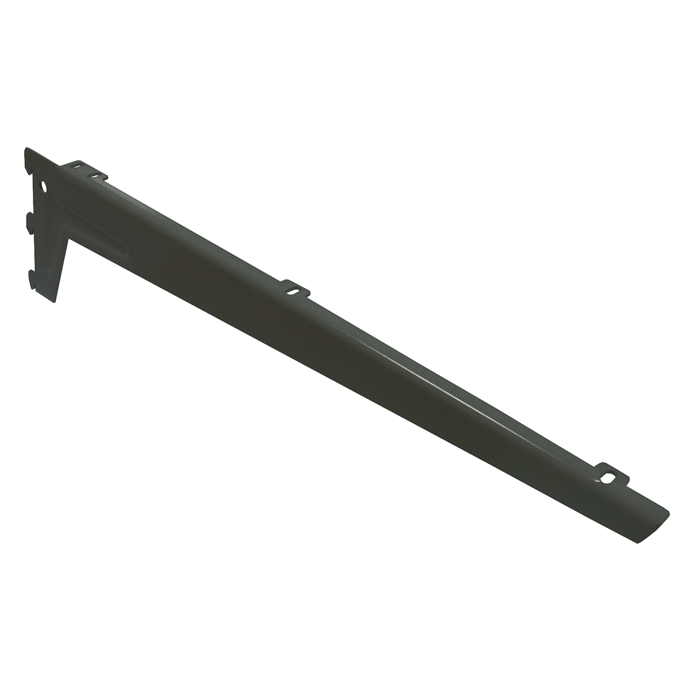 Reggimensole a 3 ganci angolate con clip - 48 cm. - nero