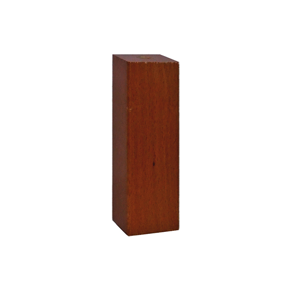 Piede quadro in legno serie "Design" - 50x50 - H.120 mm. - noce
