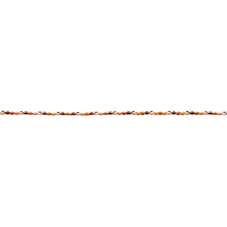 Treccia per veneziana in polipropilene Ã˜ 3 mm. nero-rosso-giallo 300 mt.