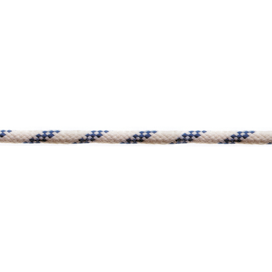 Corda in poliestere Ã˜ 6 mm. bianco/blu 120 mt.