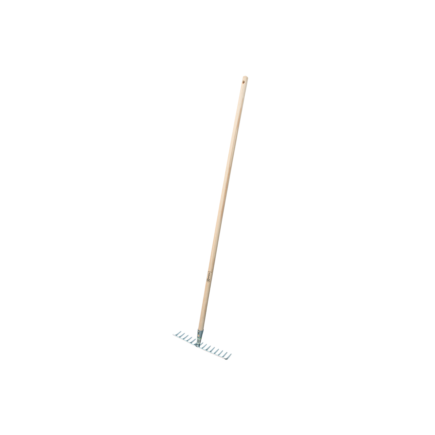 Rastrello zincato 14 denti con manico 140 cm