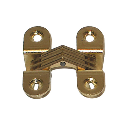 Cerniere invisibili - 25 x 80 mm. - acciaio nichelato - 2 pz.