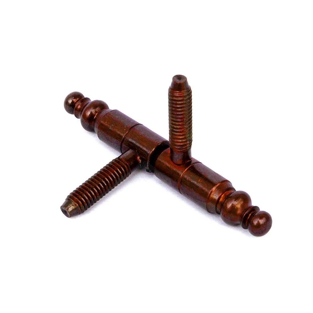 Cerniere per infissi "Anuba in stile" in ferro bronzato Ã˜ 9 mm. 2 pz.