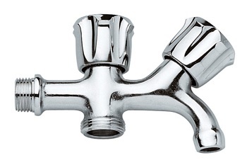 RUBINETTO DUPLEX LEGGERO 1/2 x 3/4 ATTACCO LAVATRICE