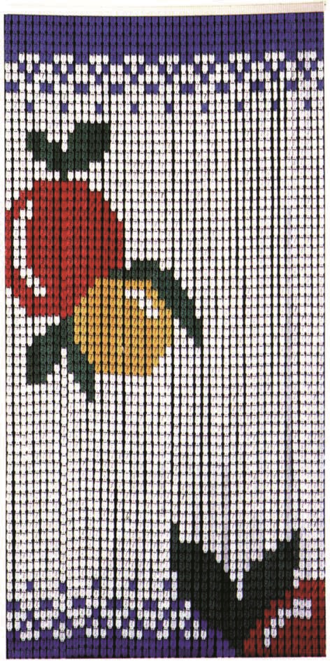 Image of TENDA A PIASTRINE 100X220 FRUTTA
