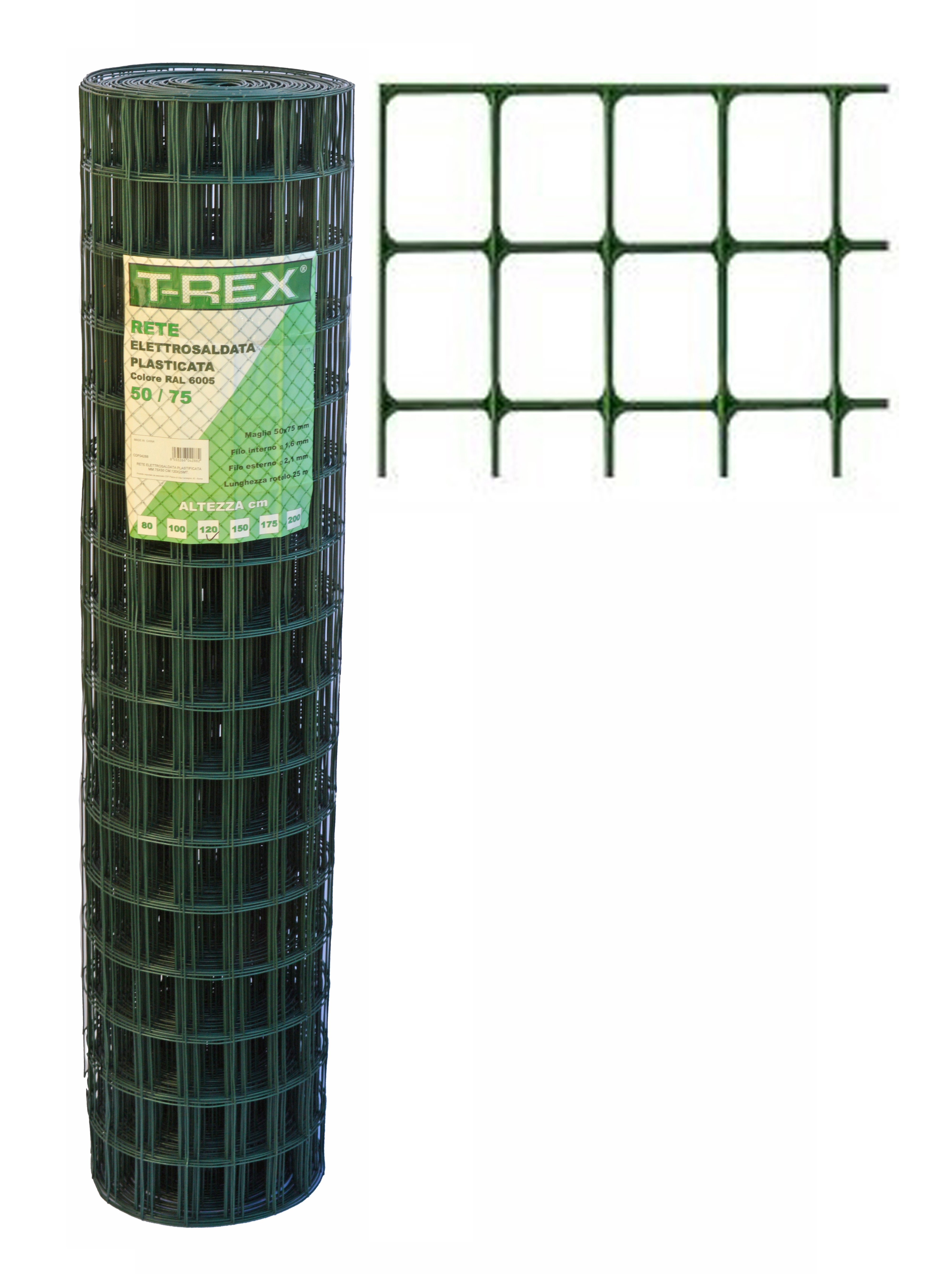 RETE ELETTROS.PLAST.75X50 H 150 ML.25 F.DRITTO 2,1