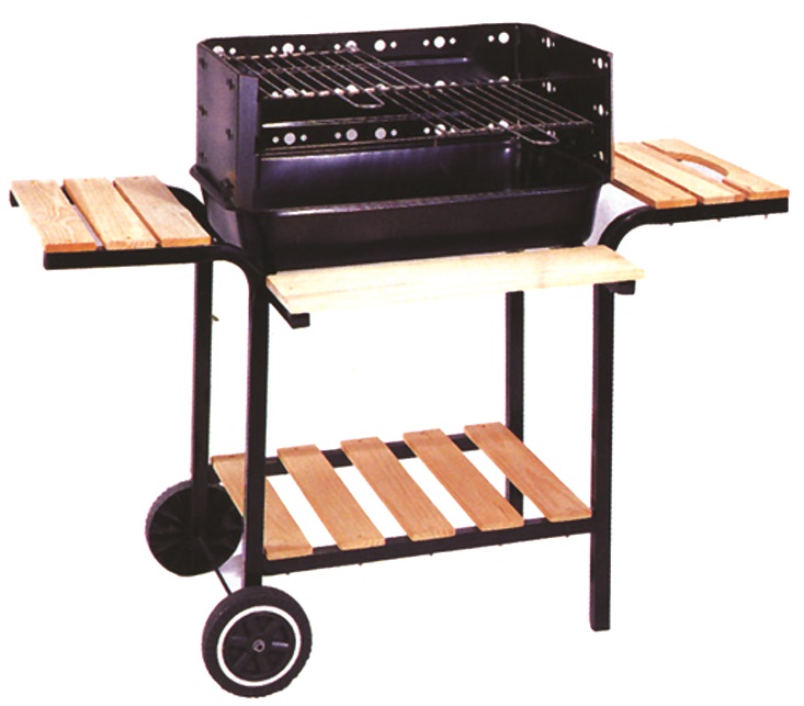 Image of BBQ LAPILLO CM.60X40 H.72,5 CALIFORNIA C/MENSOLE E RUOTE