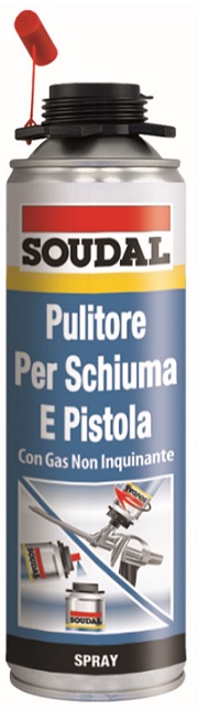 SOUDAL PULITORE SPRAY X SCHIUMA POLIURETANICA ML.500