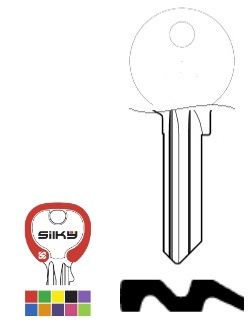 SILCA SILKY CHIAVE CB6 DZ (5 COL. ASSORTITI) confezione da PEZZI 25