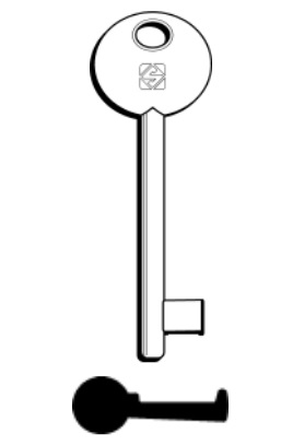 SILCA CHIAVE PATENT PASSE PARTOUT 6P2D NUMERI PARI OTTONE DO confezione da PEZZI 5