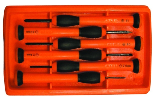 GIRAVITI DI PRECISIONE ALTE PROF SERIE 6PEZZI IN SCATOLA