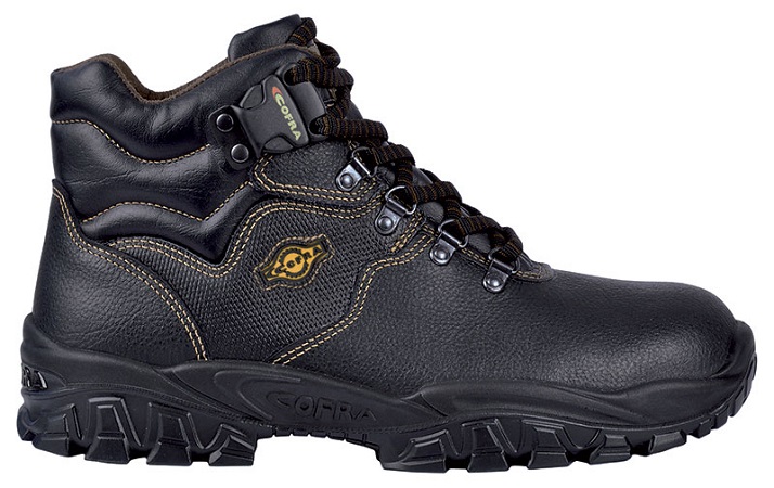 SCARPE COFRA ALTE PELLE NERA NEW LOIRA S3 SRC N.44