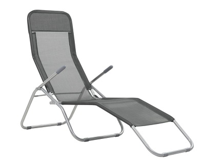 LETTINO ACCIAIO ROCKING PIEGHEVOLE GRIGIO