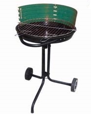 Image of BBQ LAPILLO TONDO CM.56 H.70 ARIZONA C/RUOTE