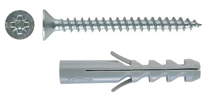 Image of TASSELLO NYLON S10 V MM.10X50 C/VITE ART.500265 confezione da PEZZI 25