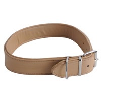 PET COLLARE FINTO CUOIO CUCITO CM.65 MM.35