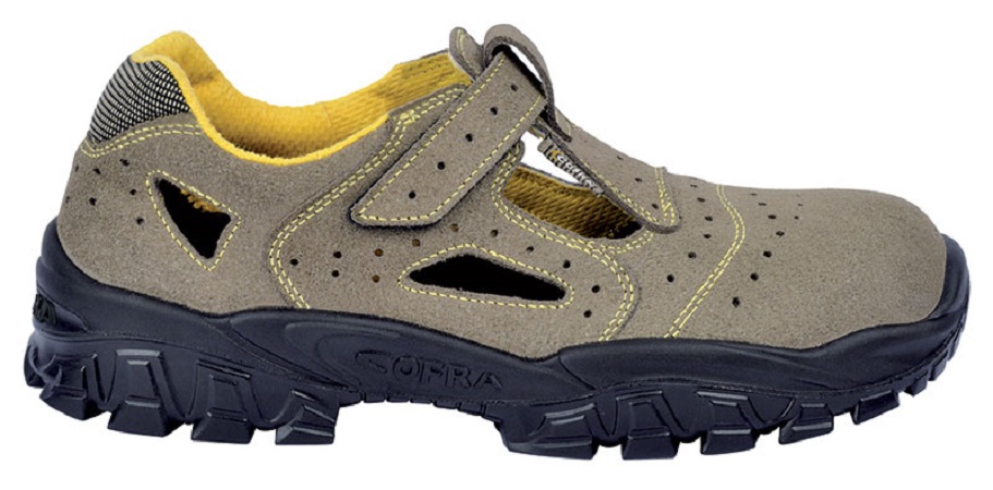 SCARPE COFRA SANDALO SCAM. BEIGE NEW BRENTA S1P SRC N.47
