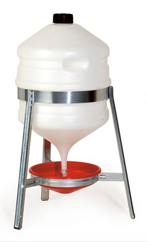 ABBEVERATOIO X POLLI LT.30 A SIFONE IN PLASTICA SATURNO