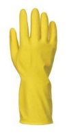 Image of GUANTI LATTICE CASALINGHI FELPATI TG. 9L GIALLO APPENDIBILE confezione da PAIA 12