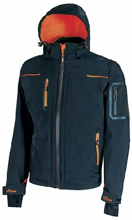 Image of UPOWER GIACCA SPACE BLU ARANCIO TG.XL INVERNALE