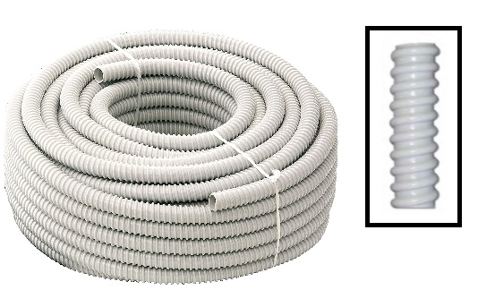 ELET: GUAINA FLESSIBILE GRIGIA D.20 MT.30
