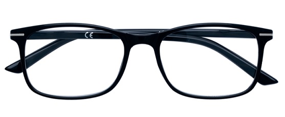 Zippo Occhiali Da Lettura, Realizzati Con Montatura Dalle Linee Morbide, Ideale Per Uomo E Donna, Diottria +2.50, Montatura Sottile Color Nero-image