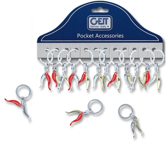 PORTACHIAVI CORNETTO DOPPIO CARTELLA 12PZ