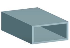 PROFILO ALL. RETTANGOLARE 20X10X1 MT.2 ARGENTO SATINATO confezione da PEZZI 5