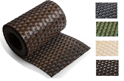 STRISCIA OMBREGG. POLYRATTAN CM.19X2,55MT BIANCA