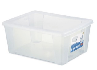 CONTENITORE C/COPERCHIO TRASP. LT.10 CM.36,5X25,5X14H (L)