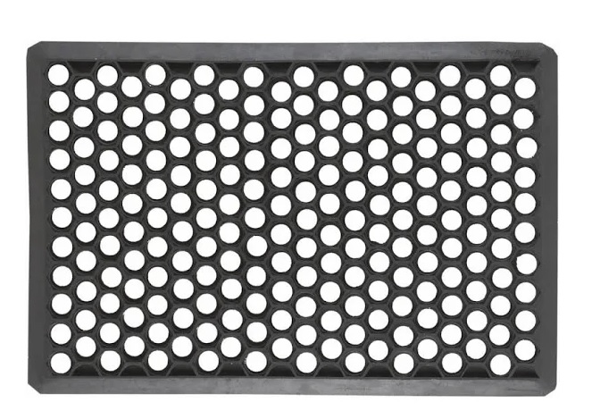 ZERBINO GOMMA NERA DROP CM.40X70