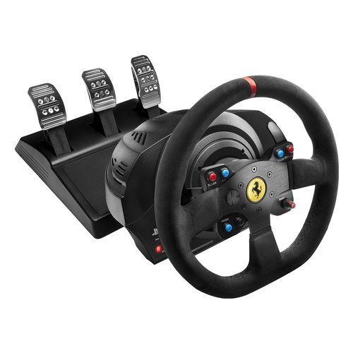 Thrustmaster Volante e pedaliera simulatore guida T300IntegralRacingWheelAlcantaraEdition...