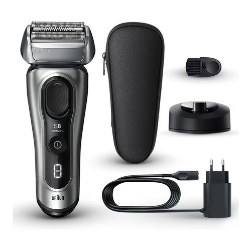 Braun Rasoio barba elettrico 8517S Rasoio barba Braun SERIES 8 8517S Silver e Black 7500435218016