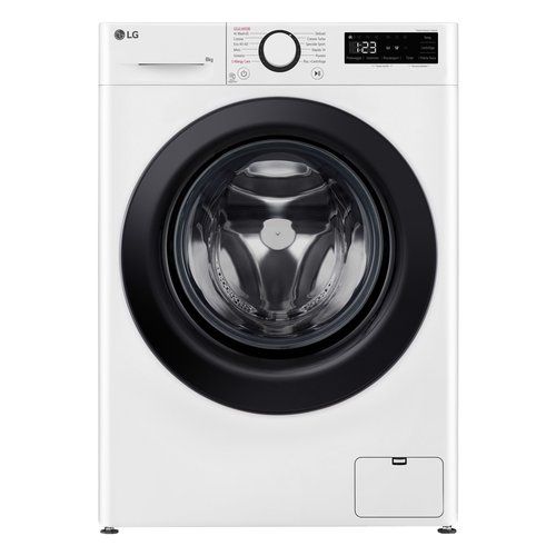 Lg Lavatrice libera installazione AIDD Lavatrice Lg F2R3S08NSWB SERIE R3 AI DD White e Bla...