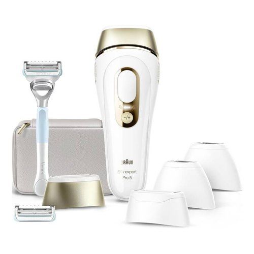 Braun Epilatore Pro5 Epilatore Braun PL5356 SILK EXPERT Pro 5 White e Gold 8700216247986