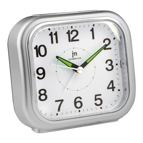 Sveglia al quarzo analogica Lowell JA 7103S Silver