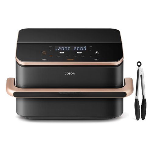 Cosori Friggitrice elettrica DualBlazeTwinfry Friggitrice Cosori CAF TF101S AEUR Dual Blaze Twinfry Black e Gold 810123673285