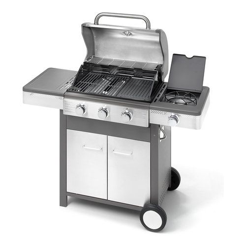 Ompagrill Barbecue 4B Barbecue GPL Ompagrill 4 B INDIANAPOLIS Grigio e Inox 8006339400407