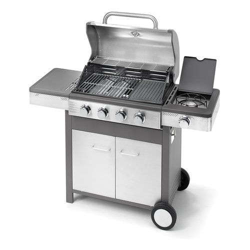 Ompagrill Barbecue 5B Barbecue GPL Ompagrill 5 B INDIANAPOLIS Grigio e Inox 8006339500404
