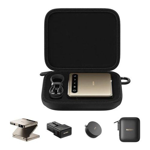 Aurzen Videoproiettore TriFoldSet Videoproiettore Aurzen AU PJ ZP001M EUGD00 ZIP Tri Fold Set Gold 6978642440062