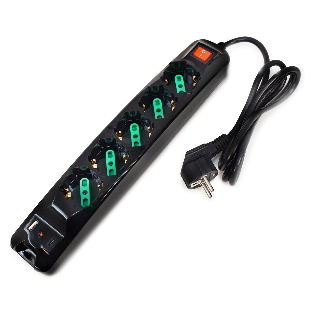 Tecnoware Fmp5gigusb Multipresa Con Interruttore