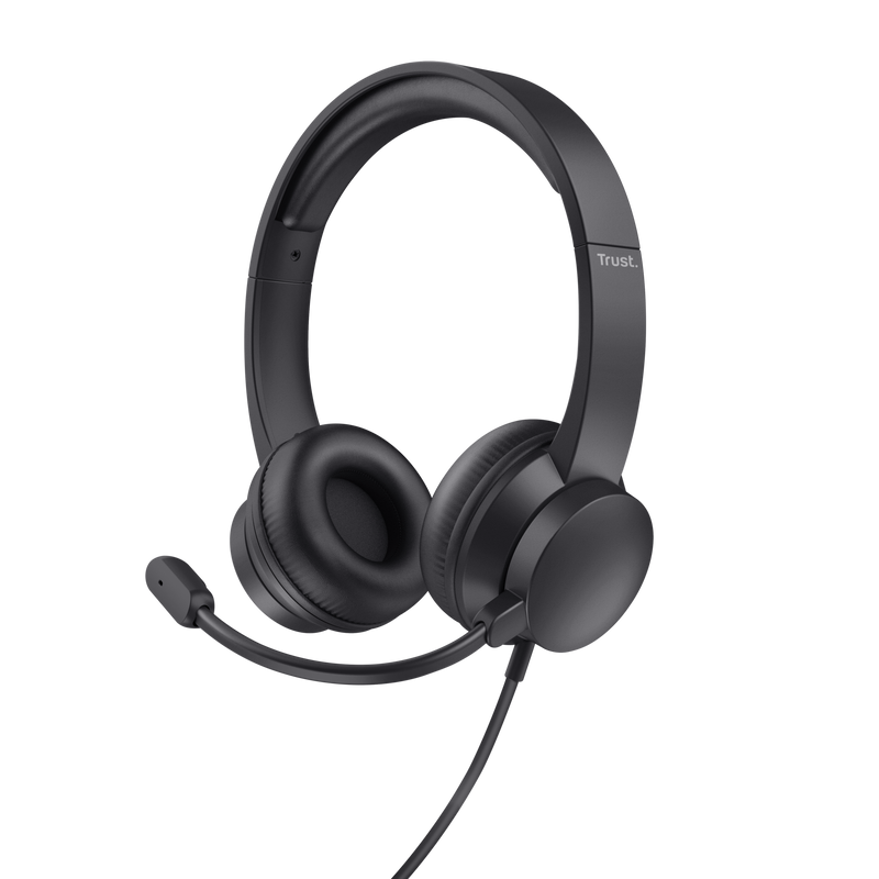 Hs-150 auricolare cablato a padiglione ufficio nero - Immagine 2