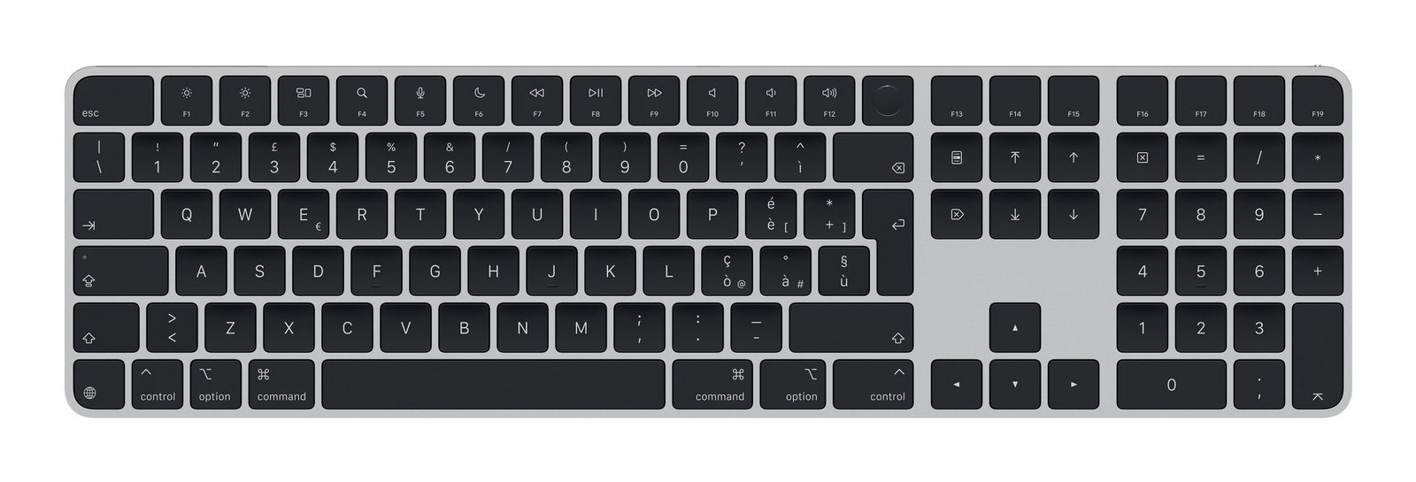 Tastiera Magic Apple Keyboard Nero Touch Id Tast.numerico Usbc