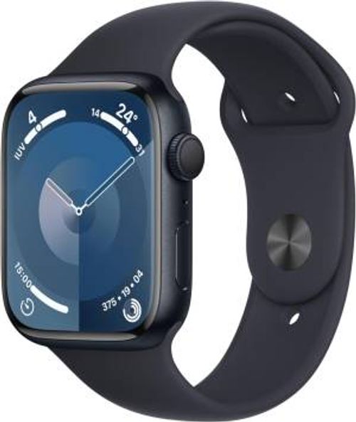 Apple Watch Serie 9 45mm Aluminium MidNight Sport Band MidNight M/L MR9A3QC/A 195949031212