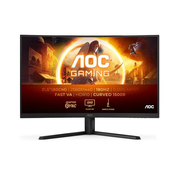 Aoc MONITOR 31,5 VA CURVO 2K 180HZ 4038986182164