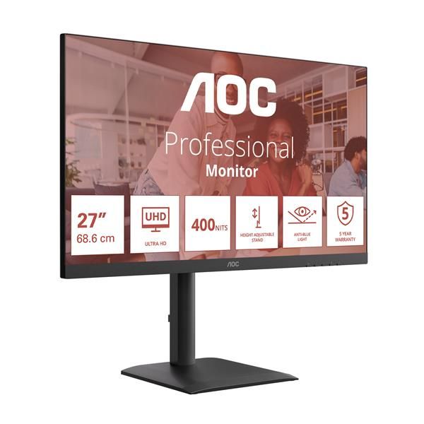 Aoc 27 MONITOR 3840X2160 60HZ REG ALT 4038986182836