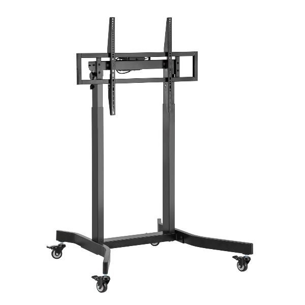 Equip Carrello TV Motorizzato 55-100'' 120kg VESA 800x600 4 Ruote Bloccabili Nero
