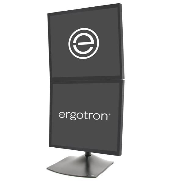 Ergotron DS100 DUAL-MONITOR DESK STAND, VERT 0698833000801