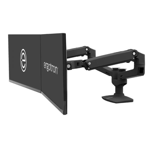 Ergotron LX DUAL SIDEBYSIDE ARM MATTE BLACK 0698833073898